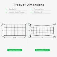 Vivosun 2 x 4Ft. Elastic Trellis Netting with 4 Hooks - Green Thumb Depot