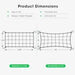 Vivosun 2 x 4Ft. Elastic Trellis Netting with 4 Hooks - Green Thumb Depot