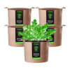 Vivosun 20 Gallon Grow Bags 5-Pack Brown Thickened Nonwoven Fabric Pots with Handles