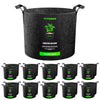 Vivosun 20-Pack 5 Gallon Grow Bags, Heavy Duty Thickened Nonwoven Fabric Pots with Handles for Flowers Fruits and Vegetables Black