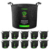 Vivosun 20-Pack 7 Gallon Grow Bags, Heavy Duty Thickened Nonwoven Fabric Pots with Handles for Flowers Fruits and Vegetables Black