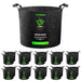 Vivosun 20 - Pack 7 Gallon Grow Bags, Heavy Duty Thickened Nonwoven Fabric Pots with Handles for Flowers Fruits and Vegetables Black - Green Thumb Depot