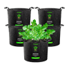 Vivosun 25 Gallon Grow Bags 5-Pack Black Thickened Nonwoven Fabric Pots with Handles