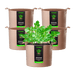 Vivosun 25 Gallon Grow Bags 5 - Pack Brown Thickened Nonwoven Fabric Pots with Handles - Green Thumb Depot