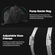 Vivosun 2600 GPH Submersible Water Pump with Barrier Bag, 200W - Green Thumb Depot