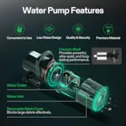 Vivosun 2700 GPH Submersible Water Pump 120W Ultra Quiet Pump High Lift for Pond Waterfall - Green Thumb Depot