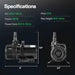 Vivosun 2700 GPH Submersible Water Pump 120W Ultra Quiet Pump High Lift for Pond Waterfall - Green Thumb Depot
