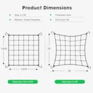 Vivosun 3 x 3Ft. Elastic Trellis Netting with 4 Hooks - Green Thumb Depot