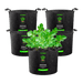 Vivosun 30 Gallon Grow Bags 5 - Pack Black Thickened Nonwoven Fabric Pots with Handles - Green Thumb Depot