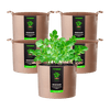 Vivosun 30 Gallon Grow Bags 5-Pack Brown Thickened Nonwoven Fabric Pots with Handles