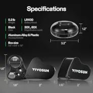 Vivosun 30X - 60X Jewelers Loupe Magnifier with LED Light (1 - Pack Black) - Green Thumb Depot