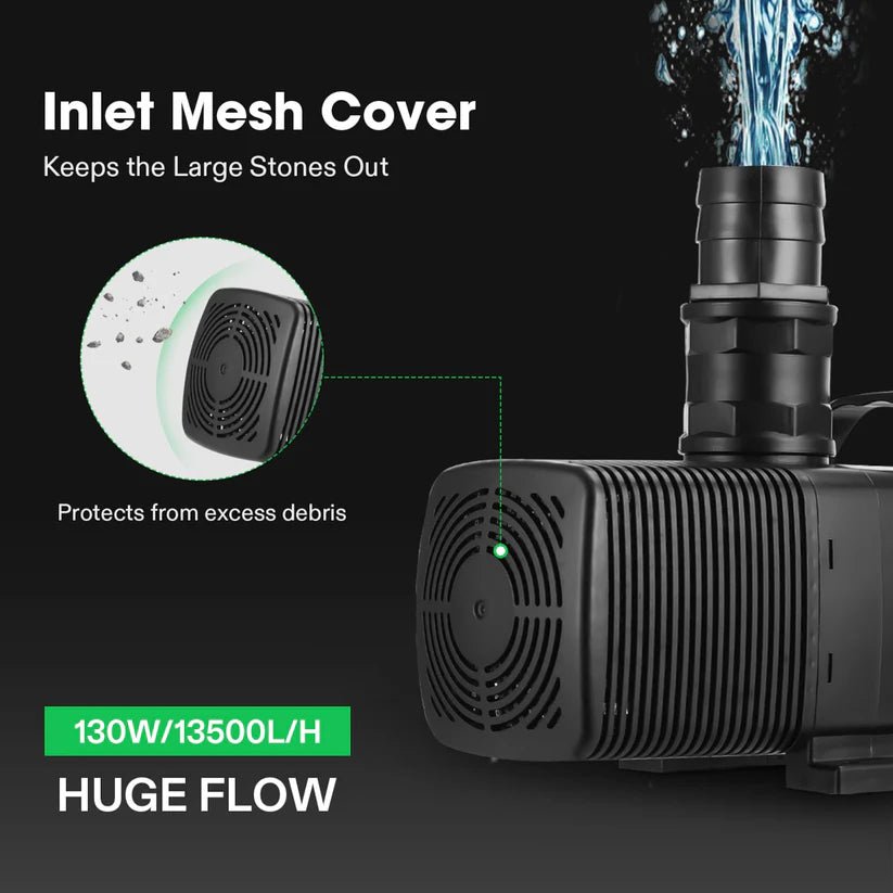 Vivosun 3567 GPH Submersible Water Pump 130W Ultra Quiet Pump - Green Thumb Depot