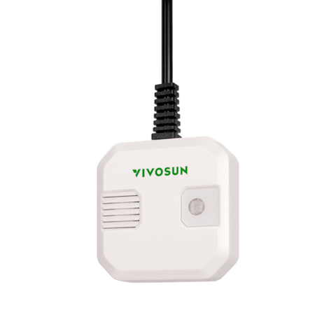 Vivosun 4-in-1 Sensor, Temperature and Humidity Monitoring with CO₂ and Light Detection, Compatible with GrowHub E42A+