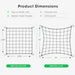Vivosun 4 x 4Ft. Elastic Trellis Netting with 4 Hooks - Green Thumb Depot