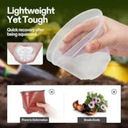 Vivosun 40 Packs 3/4/5/6 Inch Clear Nursery Pots with Drainage Holes - Green Thumb Depot