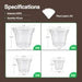 Vivosun 40 Packs 3/4/5/6 Inch Clear Nursery Pots with Drainage Holes - Green Thumb Depot