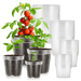 Vivosun 40 Packs 3/4/5/6 Inch Clear Nursery Pots with Drainage Holes - Green Thumb Depot