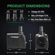 Vivosun 480GPH Submersible Pump, Ultra Quiet Water Pump - Green Thumb Depot