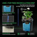 Vivosun 5 Gallon DWC Hydroponic System Kit (1 Bucket, Black) - Green Thumb Depot