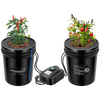 Vivosun 5 Gallon DWC Hydroponic System Kit (2 Bucket, Black)