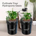 Vivosun 5 Gallon DWC Hydroponic System Kit (2 Bucket, Black) - Green Thumb Depot