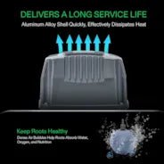 Vivosun 5 Gallon DWC Hydroponic System Kit (4 Bucket, Black) - Green Thumb Depot