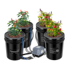 Vivosun 5 Gallon DWC Hydroponic System Kit (4 Bucket, Black)