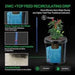 Vivosun 5 Gallon DWC Hydroponic System Kit (4 Bucket, Black) - Green Thumb Depot