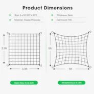 Vivosun 5 x 5Ft. Elastic Trellis Netting with 4 Hooks - Green Thumb Depot