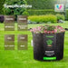 Vivosun 50 Gallon Grow Bags 1 - Pack Black Thickened Nonwoven Fabric Pots with Handles - Green Thumb Depot