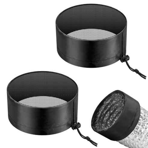 Vivosun 6" Grow Tent Duct Filter Vent Cover w/ Elastic Band and Fixed Buckle, 2 Pcs - Green Thumb Depot