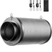 Vivosun 6 - Inch Air Carbon Filter for Odor Control, Black - Green Thumb Depot