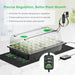 Vivosun 6 - Pack 240 - Cell Seed Starter Trays with 2 Set of LED Lights, and 2 - Pack 10"x20.75" Seedling Heat Mat - Green Thumb Depot