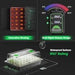 Vivosun 6 - Pack 240 - Cell Seed Starter Trays with 2 Set of LED Lights, and 2 - Pack 10"x20.75" Seedling Heat Mat - Green Thumb Depot