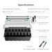 Vivosun 6 - Pack Seed Starter Trays, 240 - Cell Seed Starter Kit with 2 Set of LED Lights - Green Thumb Depot