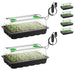 Vivosun 6 - Pack Seed Starter Trays, 240 - Cell Seed Starter Kit with 2 Set of LED Lights - Green Thumb Depot