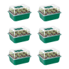 Vivosun 6-Pack Seed Starter Trays, 72-Cell Seed Starter Kit with Humidity Dome