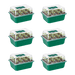 Vivosun 6 - Pack Seed Starter Trays, 72 - Cell Seed Starter Kit with Humidity Dome - Green Thumb Depot