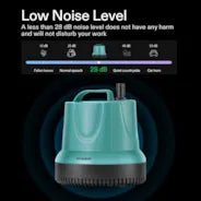 Vivosun 660GPH 40W Submersible Pump for Fish Tank, Pond, Aquarium, Hydroponic Systems with 5ft Power Cord and 4 Nozzles - Green Thumb Depot
