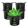 Vivosun 7 Gallon Grow Bags 5-Pack Black Thickened Nonwoven Fabric Pots with Handles