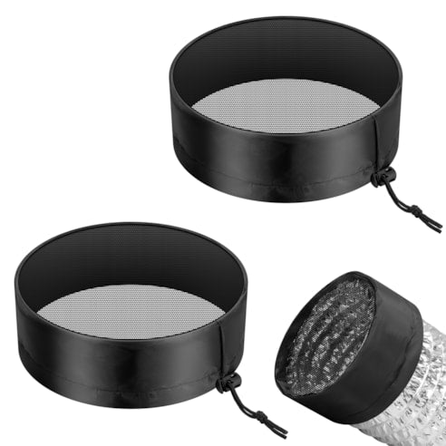 Vivosun 8" Grow Tent Duct Filter Vent Cover w/ Elastic Band and Fixed Buckle, 2 Pcs - Green Thumb Depot