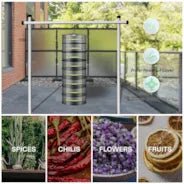 Vivosun 8 - Layer Mesh Drying Rack Hanging Design with Green Zippers - Green Thumb Depot