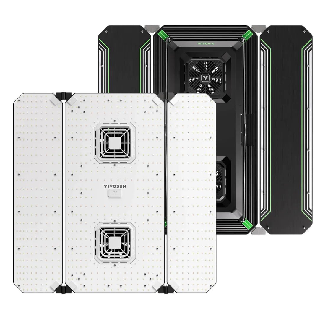 Vivosun AeroLight Wing AW400 Tunable Spectrum LED Grow Light 400W, with Integrated Circulation Fan, Compatible with APP, 4 x 4 Ft. Coverage - Green Thumb Depot