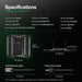 Vivosun AeroLight Wing AW400 Tunable Spectrum LED Grow Light 400W, with Integrated Circulation Fan, Compatible with APP, 4 x 4 Ft. Coverage - Green Thumb Depot
