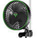 Vivosun AeroWave E6 Gen2, Grow Tent Clip Fan 6”, EC Motor, Smart Control, Powerful Oscillating Fan, Black - Green Thumb Depot