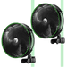 Vivosun AeroWave E9 Clip - on Fan, EC Motor, Auto Oscillation Fan, Air Circulator For Grow Tent, 2 Pack - Green Thumb Depot