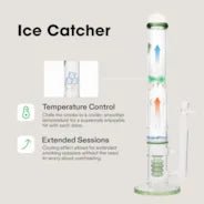 Vivosun Bong - Cutting - edge Water Pipe with Triple Percs and Ice - Catcher - Green Thumb Depot