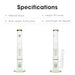 Vivosun Bong - Cutting - edge Water Pipe with Triple Percs and Ice - Catcher - Green Thumb Depot