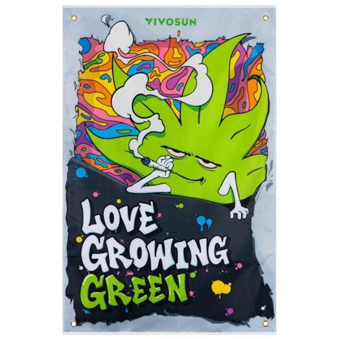 Vivosun Brand Flag 60×90 cm, Durable Oxford Fabric Banner with Vivid Digital Print, Easy to Hang for Grow Tents, Home, or Events - Green Thumb Depot
