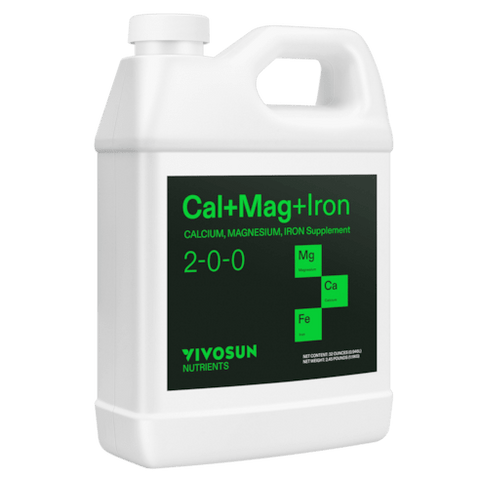 Vivosun Cal+Mag+Iron (2-0-0), Calcium, Magnesium & Iron Supplement, Liquid Nutrient Fertilizer for All Plants, 1 Quart